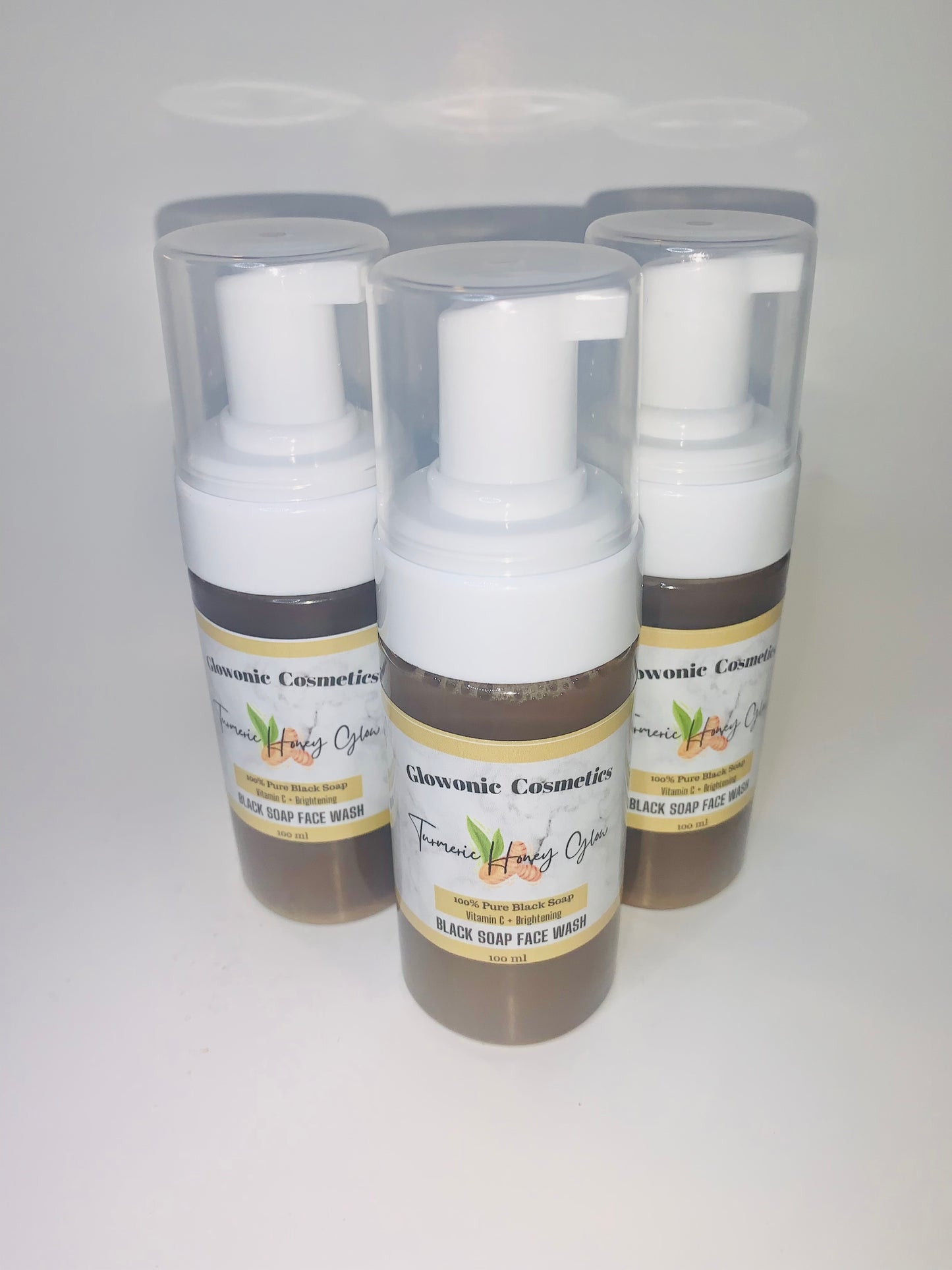 Turmeric Honey Glow Black Soap Foaming Face Wash
