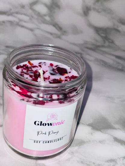 Pink Peony Soy Candle