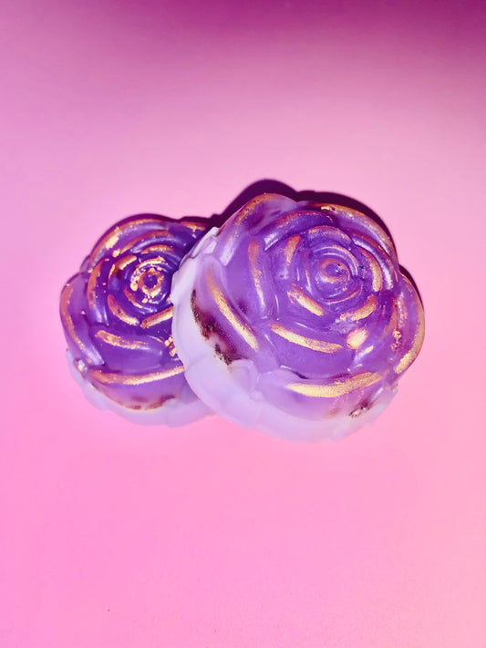Dream Lavender Vanilla Rose Shaped Soap Bar