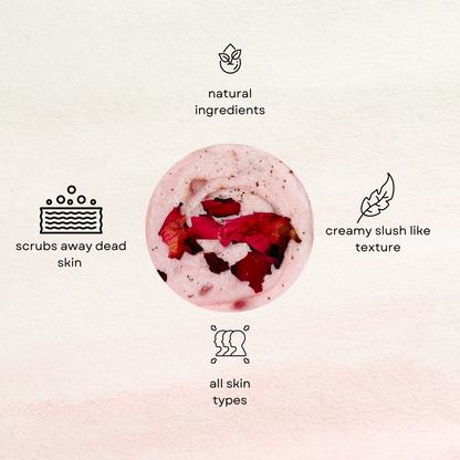 Strawberry Rose Whipped Body Scrub